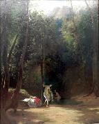 Carl Blechen Badende Madchen im Park von Terni oil painting on canvas